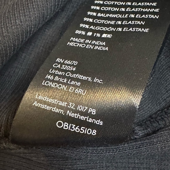 Maeve  by anthropology basic black fitted mock turtleneck ribbed shirt - Picture 7 of 7